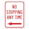 Signmission No Stopping Anytime with Arrow Heavy-Gauge Aluminum Rust Proof Parking Sign, 18" x 24", A-1824-23582 A-1824-23582 - alternate 1